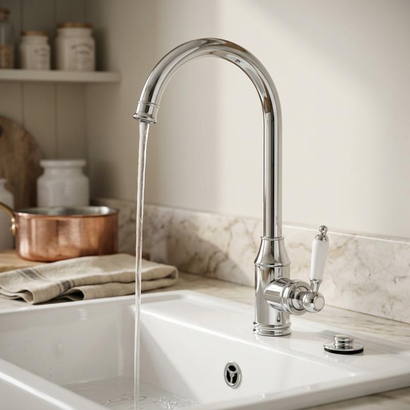 Aquanello Heritage Manor Klassieke Keuken Nostalgische Keukenkraan Chroom CR-9001-HM